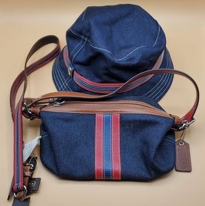 Coach Purse, Hat and Belt Bundle